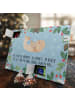 Mr. & Mrs. Panda Tee Adventskalender Robbe Liegen mit Spruch in Eisblau