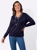 WITT WEIDEN V-Pullover in marine