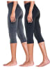 Vivance Active Caprileggings in 1x anthrazit-meliert, 1x schwarz