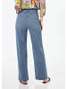 GOLDNER Jeans Klassische Denimhose, dezente Waschung in hellblau