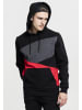 Urban Classics Kapuzenpullover in blk/red/cha