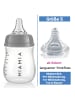 MiaMia PP-Flasche 2er Pack 140 ml + Silikon-Trinksauger in grau