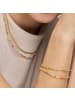 Luxenter Halskette aus 925er Sterlingsilber und Kristall mit 18K Gelbgold-Finish