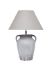 Beliani Tischleuchten AGEFET in Grau/Beige - (W) 35 x (H) 49 x (L) 35 cm