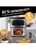 Gourmetmaxx GOURMETmaxx Heißluft-Ofen Digital mit Sichtfenster - 12l - Edelstahl