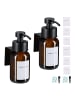 relaxdays 2 x Seifenspender in Braun/ Schwarz - 250 ml