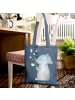Mr. & Mrs. Panda Canvas Tasche Elefant Seifenblasen ohne Spruch in Indigo Blue