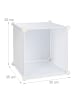 relaxdays Kleiderschrank Stecksystem in Weiß