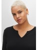 sheego 3/4-Arm-Shirt in schwarz