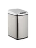 relaxdays Sensor Mülleimer in Silber - 12 l
