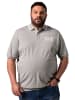 Men Plus Poloshirt in grau melange