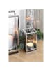 Fink Windlicht mit Glas Nicosa silberfarben - (H) 17 cm
