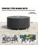 Outsunny Gartenmöbel Abdeckung,Ø214 x 70H cm,Schwarz