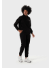 Tom Barron Freizeitanzug Oversize Half Zipper Relaxed Tracksuit in black