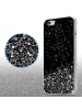 cadorabo Hülle für Apple iPhone 6 PLUS / 6S PLUS Glitter in Schwarz mit Glitter