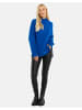 Threadbare Strickpullover THB Brick Multi Striped Roll Neck Jumper in Blau