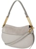 COCCINELLE Saddle Bag Magie Suede 5801 in Light Grey