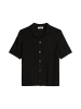 Marc O'Polo DENIM Kurzarm-Strickjacke relaxed in Schwarz