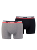 Levi´s BoxershortsLEVIS Men Sprtswr Logo Boxer 2PinBlack / Grey Melange