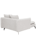 Beliani Chaiselongue CHARMES in Beige/Schwarz - (W) 124 x (H) 72 x (L) 159 cm