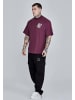 SikSilk T-Shirt Logo in Burgundy