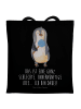 Mr. & Mrs. Panda Henkeltasche Pinguin Lolli mit Spruch in Schwarz