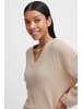 b. young BYONEMA VNECK JUMPER - KNIT Loose fit in Cement Melange