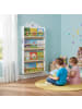 relaxdays Kinderbücherregal "Haus" in Weiß/ Natur - (B)60 x (H)130 x (T)15 cm
