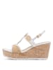 Marco Tozzi Sandale Sandalette in weiß