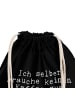 Mr. & Mrs. Panda Beutel Ich selber brauche keinen... mit Spruch in Schwarz