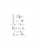 Tales by Jen Poster / Kunstdruck "Love you to the moon and back" I Ohne Rahmen