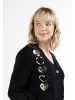 myMo Damen Strickjacke in Schwarz