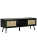 Beliani TV-Schrank OPOCO in Schwarz/Beige - (W) 150 x (H) 52 x (L) 40 cm
