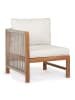 home24 Loungeset Bayton 2-teilig Kombi A in Beige / Braun