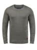 BLEND Strickpullover BHLars 20703347ME Strickpulli mit aufgestickten Ellenbogenpatches in Grau