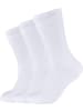 s.Oliver Baumwolle Unisex-Sportsocken 3 Paar in weiß