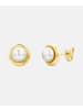 Vanlere Ohrstecker aus 375 Gelbgold mit Perle
