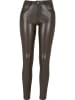 Urban Classics Trousers - Leather - Faux Leather in brown