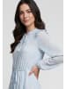 Usha Women Dress in blue offwhite
