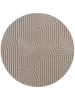 Teppich Boss Kurzflor Teppich Helix 2201, rund - Beige