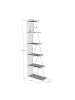 CALICOSY Regal TLOS in Dunkles Holz - (W) 50  x (H) 150  x (L) 22  cm