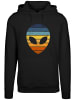 F4NT4STIC Hoodie Alien Sonnenuntergang Retro in schwarz