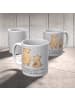Mr. & Mrs. Panda Kaffeetasse Bär Großer Bruder mit Spruch in Grau Pastell