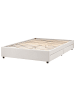 Beliani Doppelbett PRADES in Beige - (W) 149 x (H) 32 x (L) 211 cm