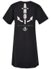 F4NT4STIC Damen T-Shirt Kleid Ahoi Anker Knut & Jan Hamburg in schwarz