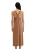 Marc O'Polo Jerseykleid shaped mit Knoten-Detail in Burnt Brown