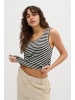My Essential Wardrobe Jerseytop LisaMW Loose fit in Black W.White stripe