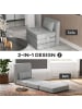 HOMCOM Bodensessel in Grau 80L x 75B x 74H cm