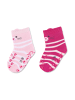 Sterntaler ABS Krabbelsocken 2er-Pack Katze in hellrosa