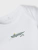 name it Unisex kurzarm Baby Bodys Kroko Agave Green 62